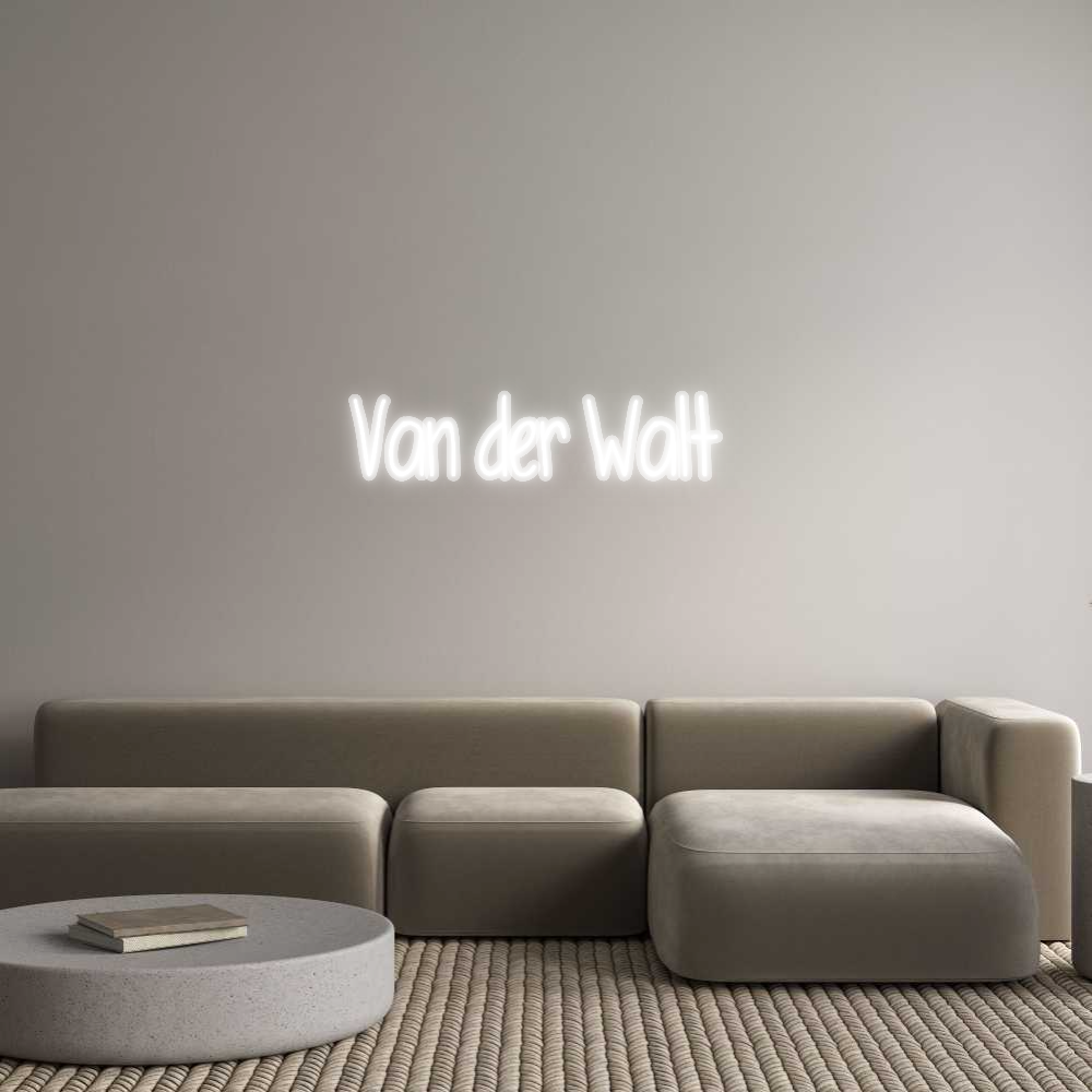 Custom Neon: Van der Walt