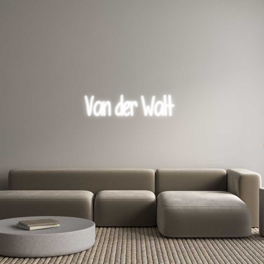 Custom Neon: Van der Walt