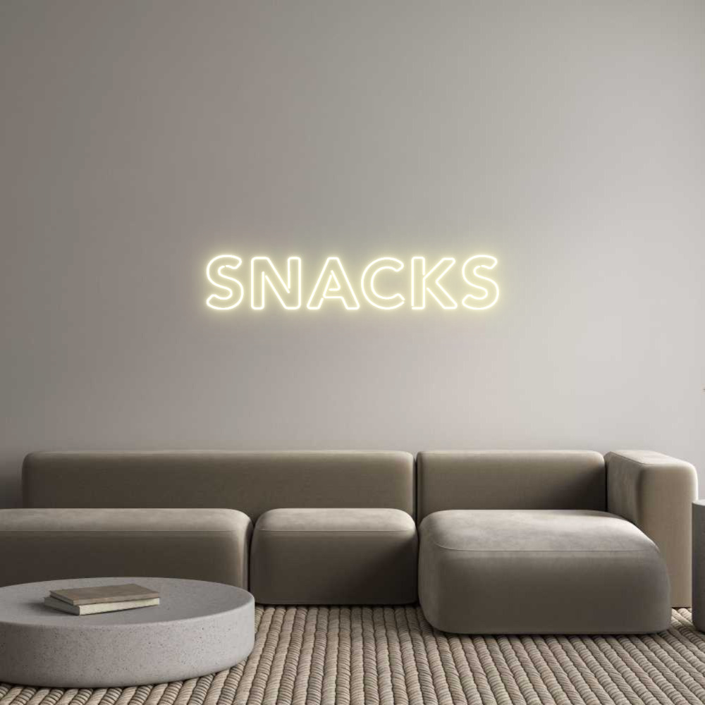 Custom Neon: SNACKS