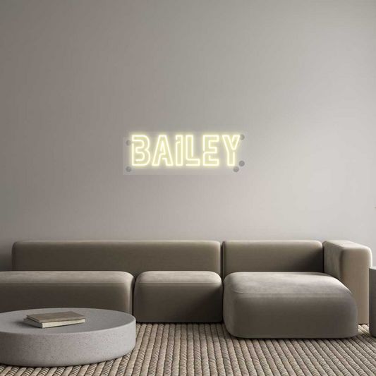 Custom Neon: bailey