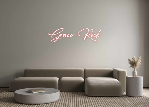Custom Neon: Grace Rock
