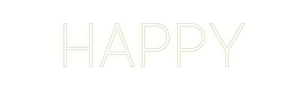 Custom Neon: Happy