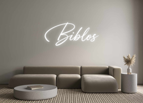 Custom Neon: Biblos