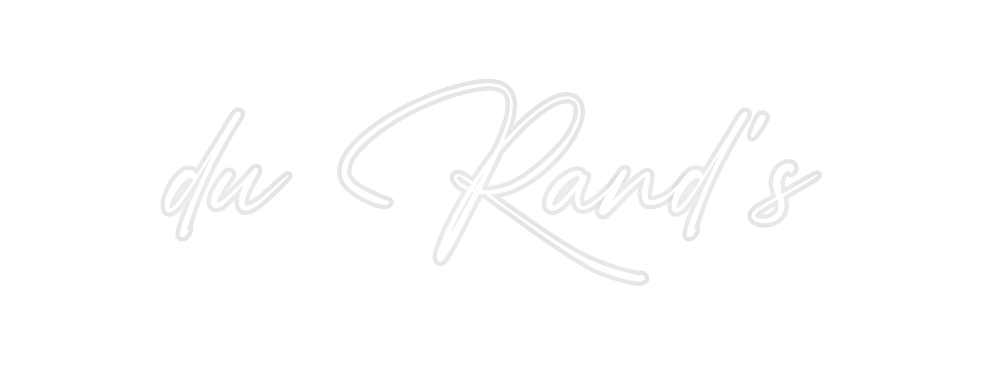 Custom Neon: du Rand’s
