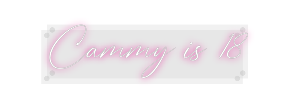 Custom Neon: Cammy is 18