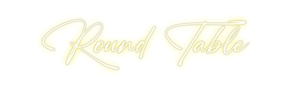 Custom Neon: Round Table