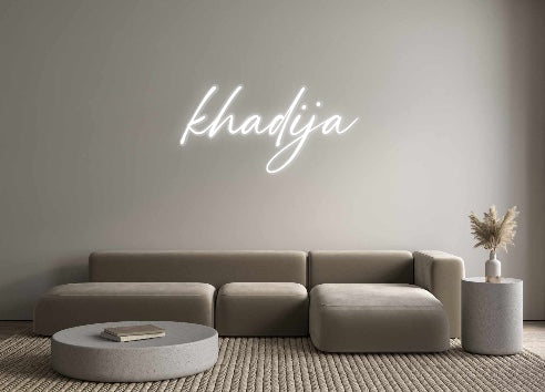 Custom Neon: khadija