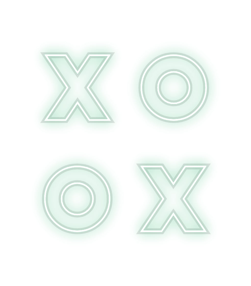 Custom Neon: x o
o x
