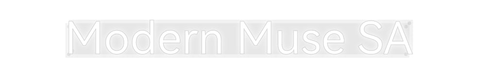 Custom Neon: Modern Muse SA