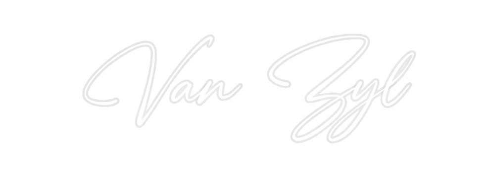 Custom Neon: Van Zyl