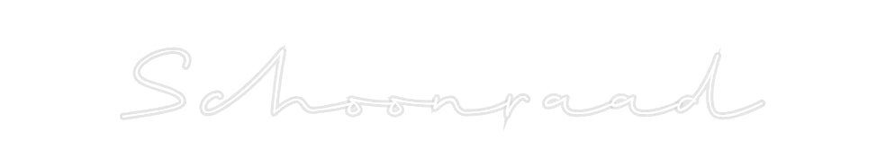 Custom Neon: Schoonraad