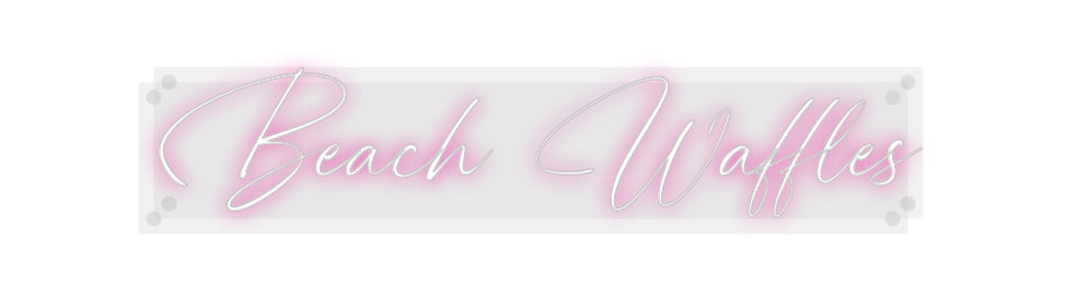 Custom Neon: Beach Waffles