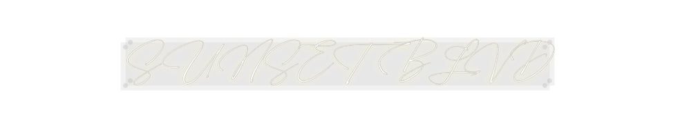 Custom Neon: SUNSET BLVD
