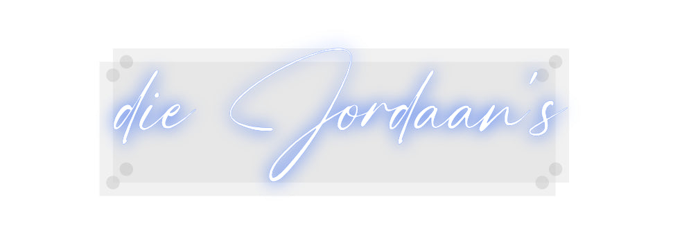 Custom Neon: die Jordaan's