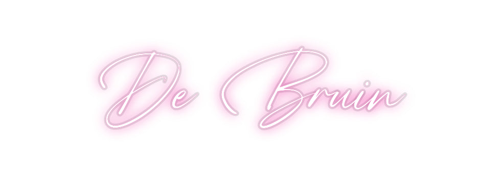 Custom Neon: De Bruin