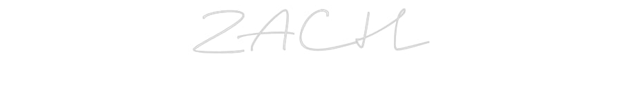 Custom Neon: ZACH