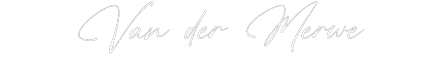 Custom Neon: Van der Merwe