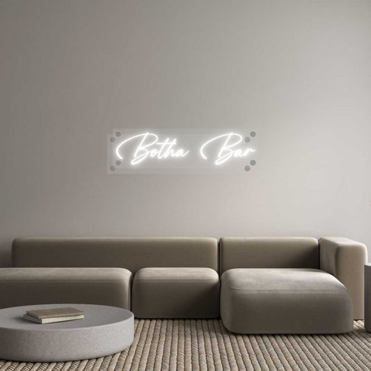 Custom Neon: Botha Bar