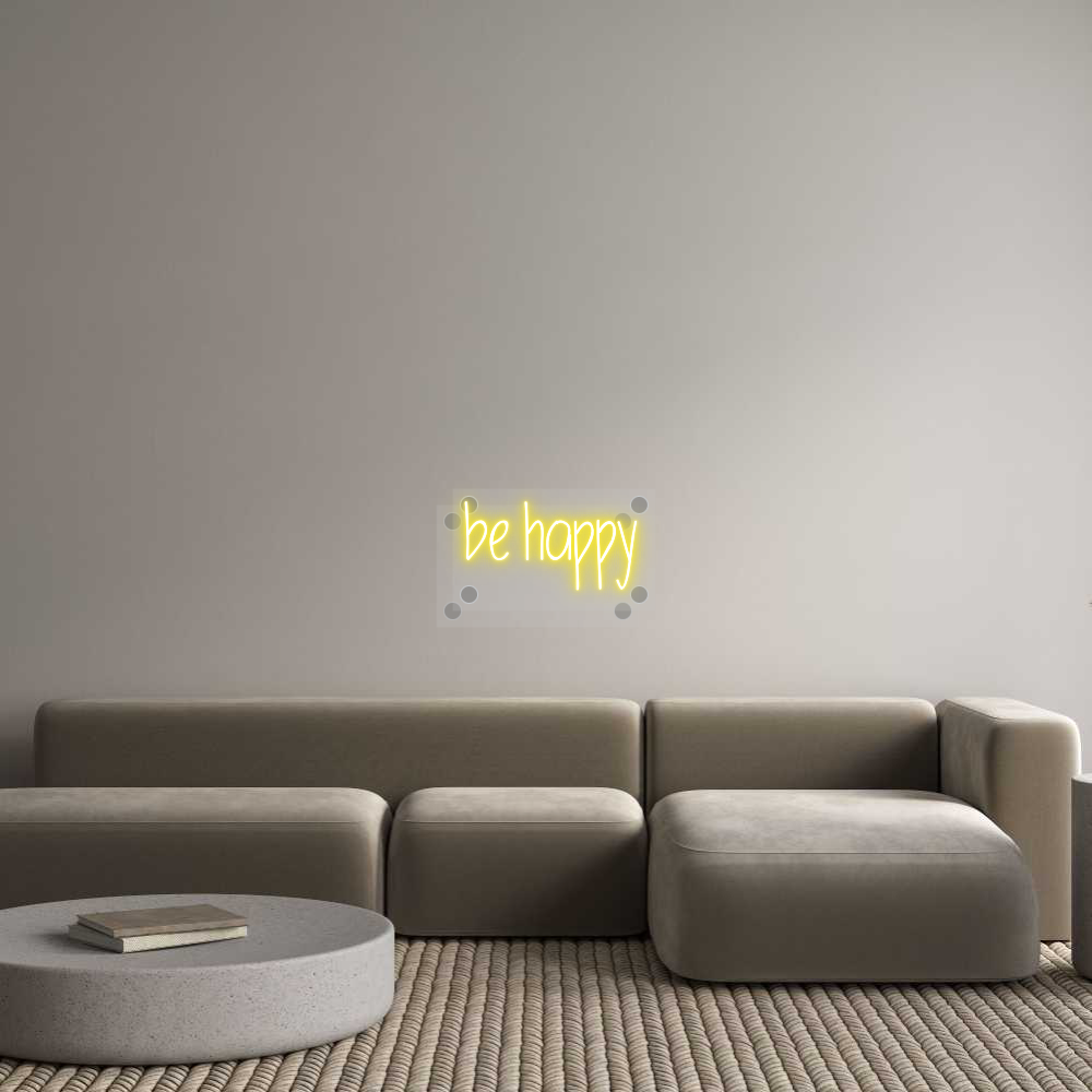 Custom Neon: be happy