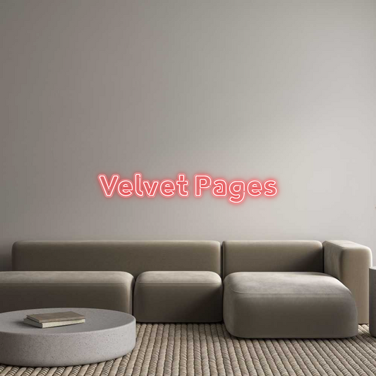 Custom Neon: Velvet Pages