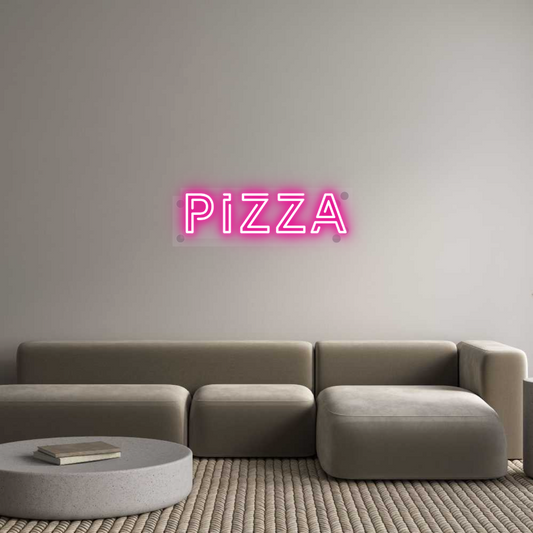 Custom Neon: Pizza
