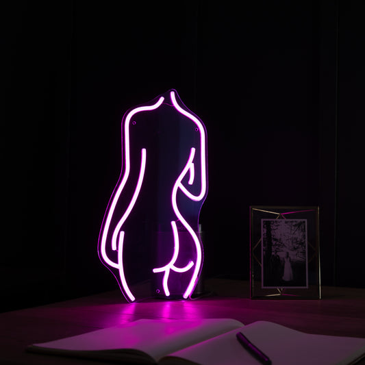 female silhouette - LED Mini Glow Sign
