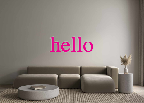 Custom Neon: hello