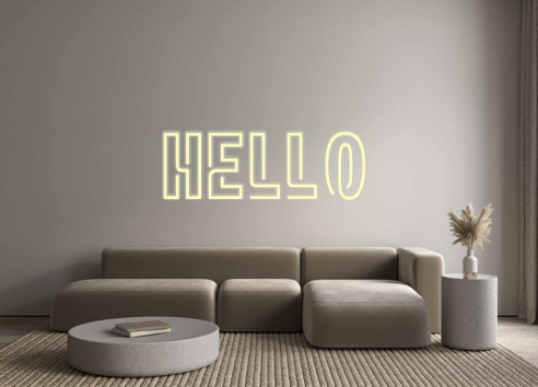 Custom Neon: hello