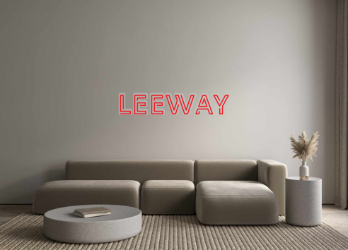 Custom Neon: LEEWAY