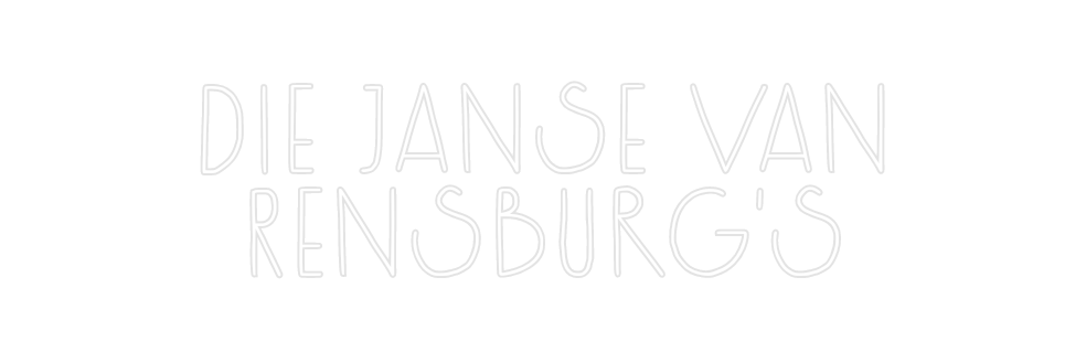 Custom Neon: Die Janse van...