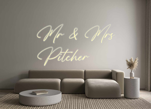 Custom Neon: Mr & Mrs
Pitc...