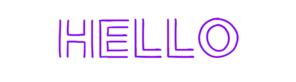 Custom Neon: Hello