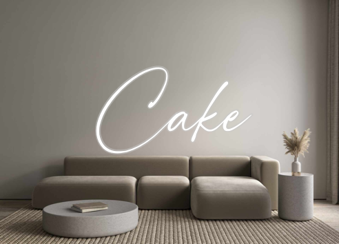 Custom Neon: Cake