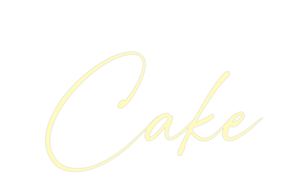 Custom Neon: Cake