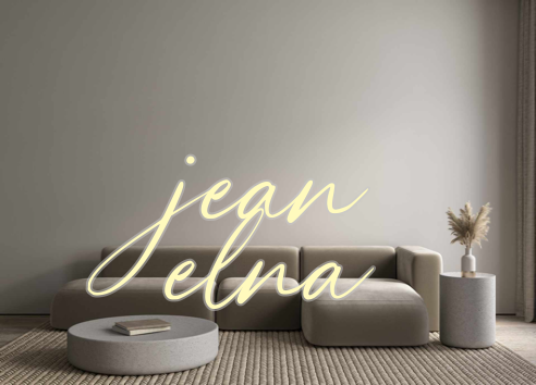 Custom Neon: jean
elna