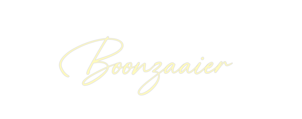 Custom Neon: Boonzaaier