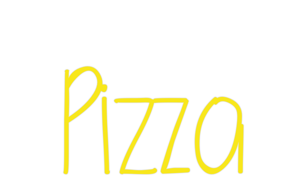 Custom Neon: Pizza