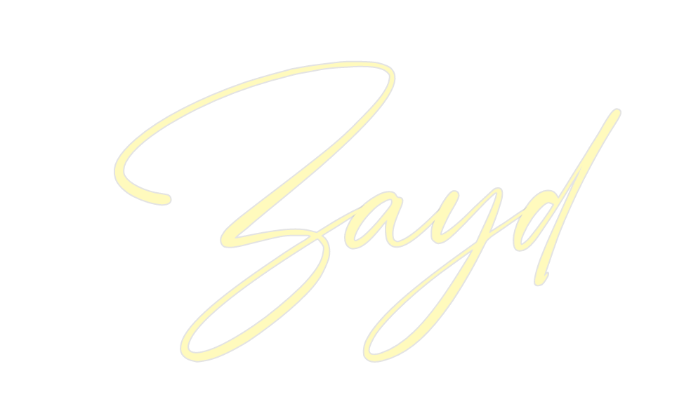 Custom Neon: Zayd