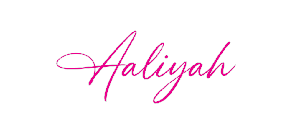 Custom Neon: Aaliyah