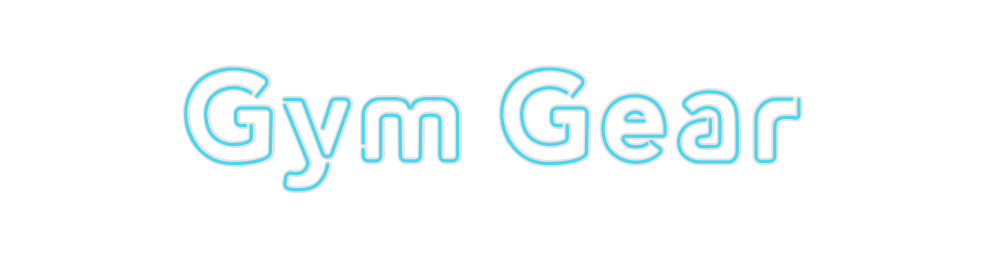 Custom Neon: Gym Gear