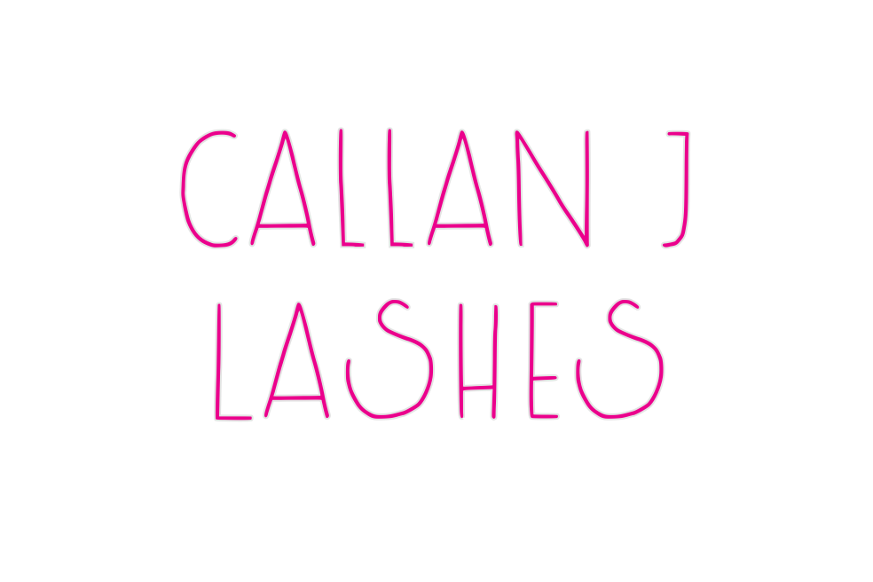 Custom Neon: Callan J
Lashes