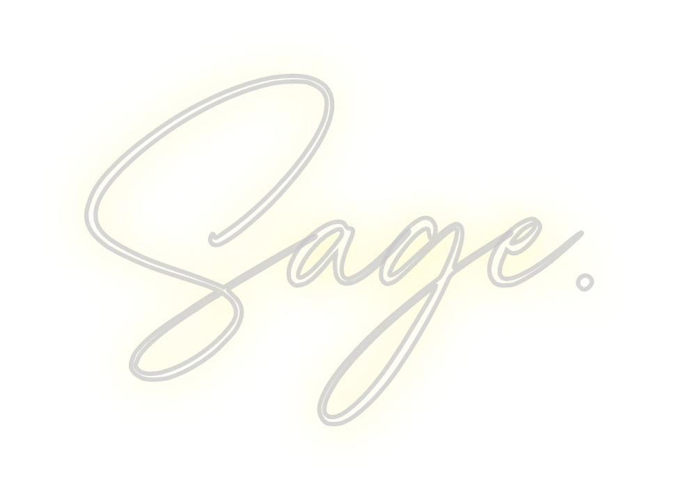 Custom Neon: Sage.