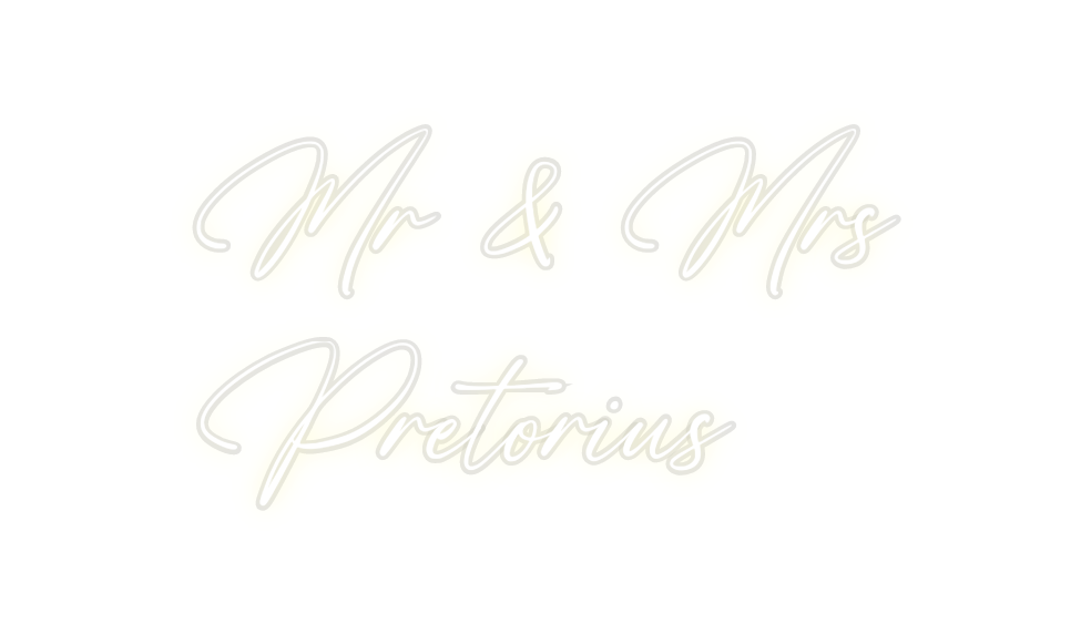 Custom Neon: Mr & Mrs
Pret...