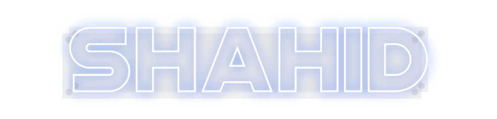 Custom Neon: SHAHID