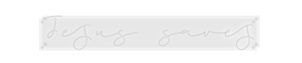 Custom Neon: Jesus saves