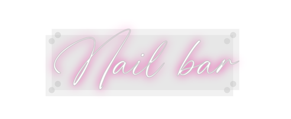 Custom Neon: Nail bar