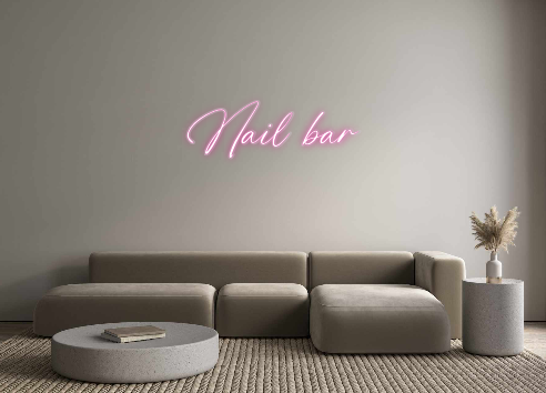 Custom Neon: Nail bar