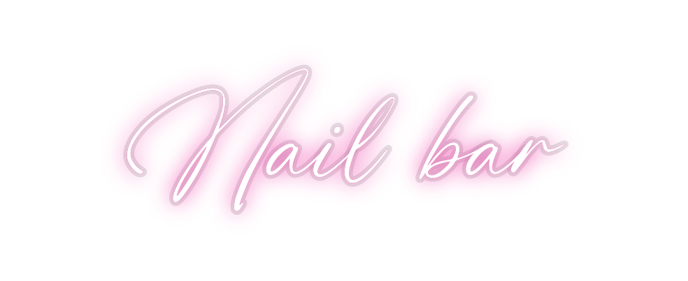 Custom Neon: Nail bar