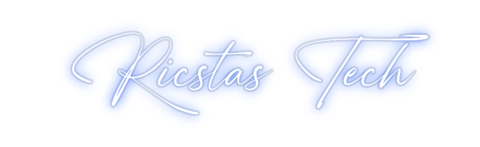 Custom Neon: Ricstas Tech