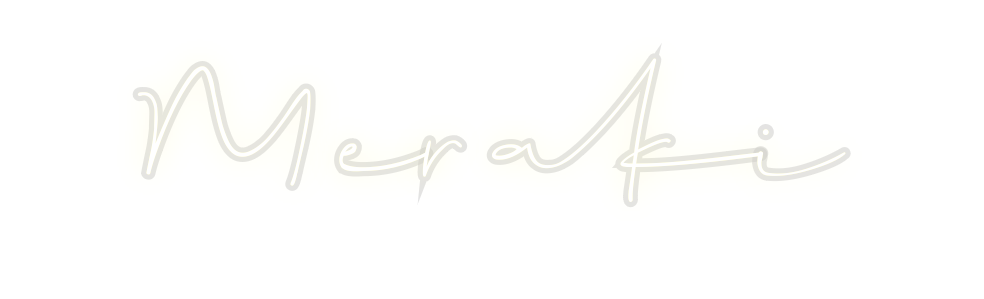 Custom Neon: Meraki